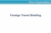 Foreign Travel Briefing - K-State