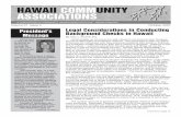 HAWAII COMMUNITY ASSOCIATIONS