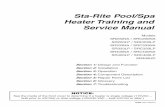 Sta-Rite Pool/Spa Heater Training and Service Manual