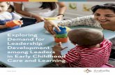 Leadership Development Among Leaders in Early Childhood Care