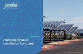 Planning for Solar Installation Company