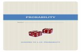 PROBABILITY - Iona Maths