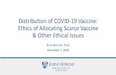 Distribution of COVID-19 Vaccine: Ethics of Allocating ...