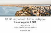 Linear Algebra & PCA