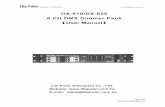DX-610/DX-626 6 CH DMX Dimmer Pack User Manual