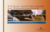 Peace and Security for Development - Regeringskansliet