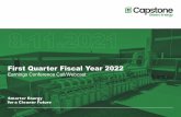 First Quarter Fiscal Year 2022 - static.seekingalpha.com
