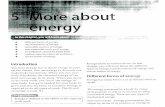 More About Energy - PHYSICS SPECIAL - Home