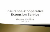Insurance-Cooperative Extension Service - Extension Districts