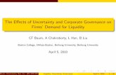 The Effects of Uncertainty and Corporate Governance on ...