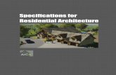 Specifications for Residential Architecture Page 1 ArCH ...