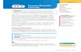 Lesson 11-4 Common Monomial factoring greatest common ...