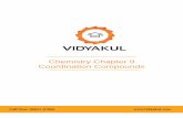 Chemistry Chapter 9 Coordination Compounds