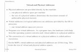 Virtual and Physical Addresses