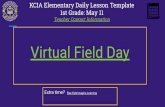 KCIA Elementary Daily Lesson Template 1st Grade: May 11