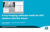 X-ray imaging software tools for HPC clusters and the Cloud