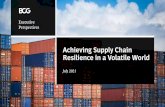 Achieving Supply Chain Resilience in a Volatile World