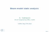 Beam model static analysis - CERN