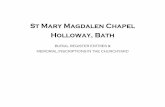 St Mary Magdalen Chapel Holloway, Bath