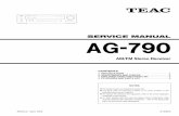 SERVICE MANUAL AG-790 - audio-