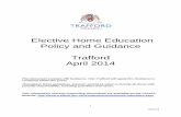 Elective Home Education Policy and Guidance Trafford April ...