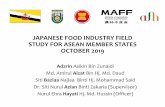 JAPANESE FOOD INDUSTRY FIELD STUDY FOR ASEAN MEMBER …