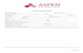 PATIENT INTAKE FORM - Aspen After Surgery