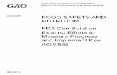 GAO-18-174, FOOD SAFETY AND NUTRITION: FDA Can Build on ...