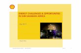 ENERGY CHALLENGES & OPPORTUNITIES IN SUB-SAHARAN …