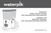 Waterpik Water Flosser Models WP–250/260/270/300/305/310 ...