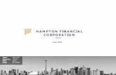 HAM PTON FINANCIAL CORPORATION