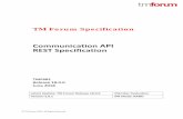 Communication API REST Specification