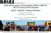 2015 “BALES” Project Review