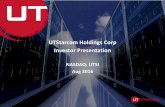 UTStarcom Holdings Corp Investor Presentation