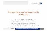 Preserving agricultural soils in the EU