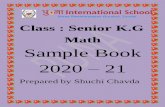 Senior K.G Math Sample Book - Puna International School