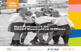 Recruitment Of Chief Executive Officer
