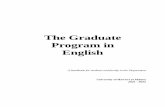 The Graduate Program in English