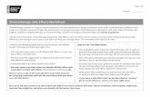 Chemotherapy Side Effects Worksheet