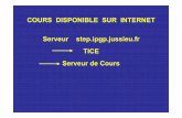 COURS DISPONIBLE SUR INTERNET Serveur step.ipgp.jussieu.fr ...