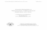 Annotated Bibliography of National Institute of Malaria ...