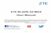 ZTE BLADE A6 MAX User Manual