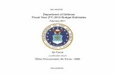 Department of Defense Fiscal Year (FY) 2012 Budget Estimates