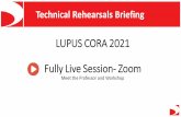 LUPUS CORA 2021 Fully Live Session- Zoom