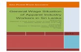 General Wage Situation of Apparel Industry Workers in Sri ...