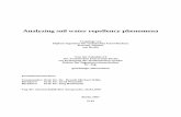 Analyzing soil water repellency phenomena