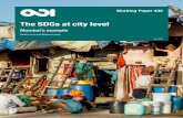 The SDGs at city level - Localizing the SDGs