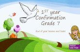 1ST year Confirmation Grade 7 - ST. GALL