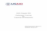 ADS 253 - Participant Training for Capacity Development