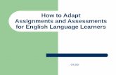 How to Modify Assignments and Assessments for English ...